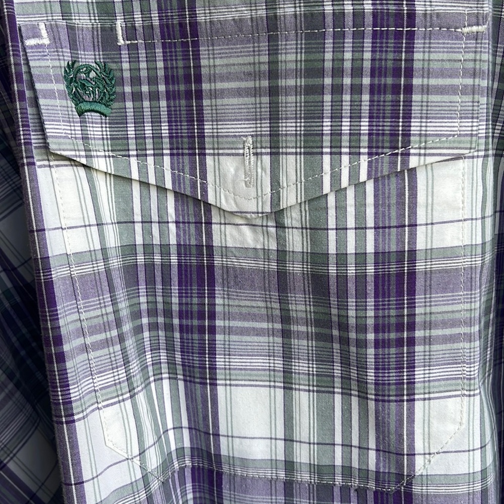 Cinch. Button down. Never washed at home